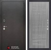 LABIRINT Входная металлическая дверь SILVER панель 6 cандал серый